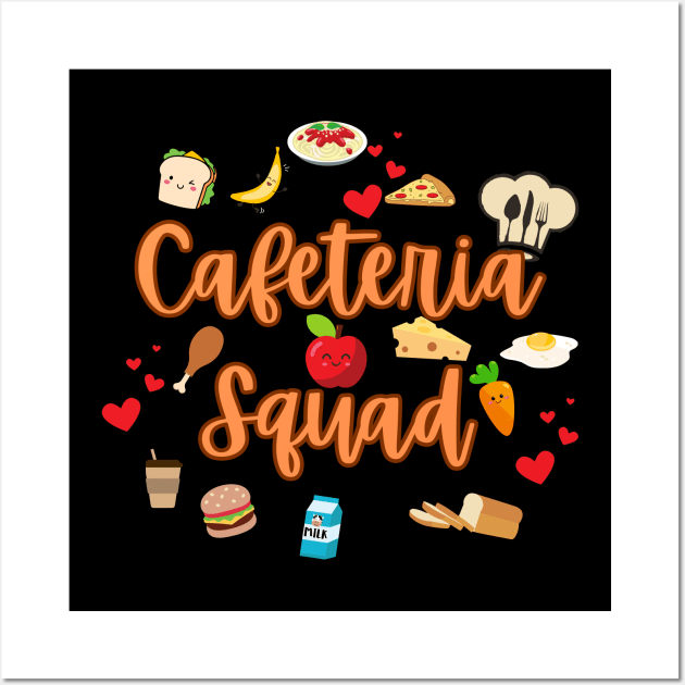 School Cafeteria Squad Wall Art by Rubi16